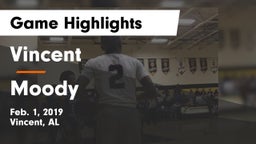 Vincent  vs Moody Game Highlights - Feb. 1, 2019