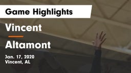 Vincent  vs Altamont Game Highlights - Jan. 17, 2020