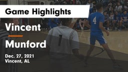 Vincent  vs Munford  Game Highlights - Dec. 27, 2021