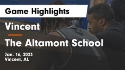 Vincent  vs The Altamont School Game Highlights - Jan. 16, 2023