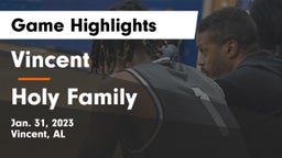 Vincent  vs Holy Family Game Highlights - Jan. 31, 2023