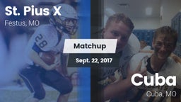 Matchup: St. Pius vs. Cuba  2017