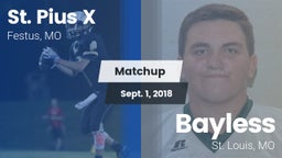 Matchup: St. Pius vs. Bayless  2018