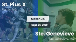 Matchup: St. Pius vs. Ste. Genevieve  2020