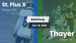 Matchup: St. Pius vs. Thayer  2020