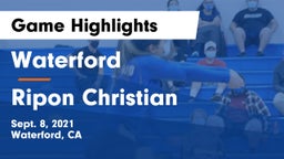 Waterford  vs Ripon Christian  Game Highlights - Sept. 8, 2021