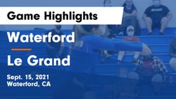 Waterford  vs Le Grand Game Highlights - Sept. 15, 2021