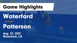 Waterford  vs Patterson  Game Highlights - Aug. 29, 2022