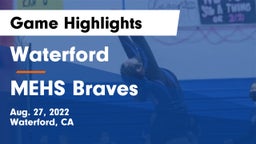 Waterford  vs MEHS Braves Game Highlights - Aug. 27, 2022