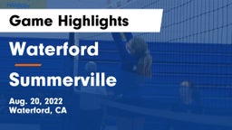 Waterford  vs Summerville  Game Highlights - Aug. 20, 2022