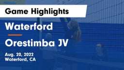 Waterford  vs Orestimba JV Game Highlights - Aug. 20, 2022