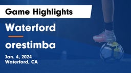 Waterford  vs orestimba Game Highlights - Jan. 4, 2024