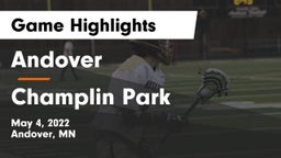 Andover  vs Champlin Park  Game Highlights - May 4, 2022