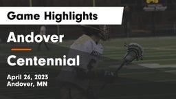 Andover  vs Centennial  Game Highlights - April 26, 2023