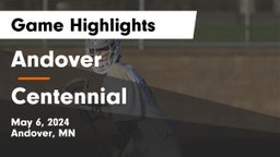 Andover  vs Centennial  Game Highlights - May 6, 2024