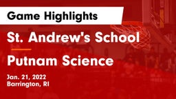 St. Andrew's School vs Putnam Science Game Highlights - Jan. 21, 2022