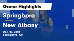 Springboro  vs New Albany  Game Highlights - Dec. 29, 2018