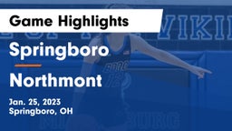 Springboro  vs Northmont  Game Highlights - Jan. 25, 2023