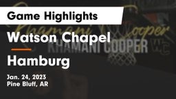 Watson Chapel  vs Hamburg  Game Highlights - Jan. 24, 2023