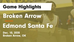 Broken Arrow  vs Edmond Santa Fe Game Highlights - Dec. 10, 2020