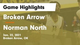 Broken Arrow  vs Norman North  Game Highlights - Jan. 22, 2021