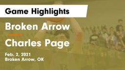 Broken Arrow  vs Charles Page  Game Highlights - Feb. 2, 2021