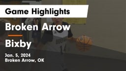Broken Arrow  vs Bixby  Game Highlights - Jan. 5, 2024