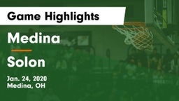 Medina  vs Solon  Game Highlights - Jan. 24, 2020