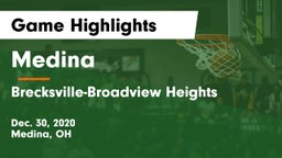 Medina  vs Brecksville-Broadview Heights  Game Highlights - Dec. 30, 2020