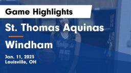 St. Thomas Aquinas  vs Windham  Game Highlights - Jan. 11, 2023