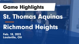 St. Thomas Aquinas  vs Richmond Heights  Game Highlights - Feb. 18, 2023