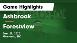 Ashbrook  vs Forestview  Game Highlights - Jan. 28, 2020