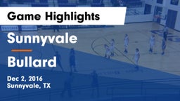 Sunnyvale  vs Bullard  Game Highlights - Dec 2, 2016
