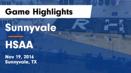 Sunnyvale  vs HSAA Game Highlights - Nov 19, 2016