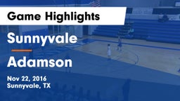Sunnyvale  vs Adamson  Game Highlights - Nov 22, 2016
