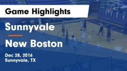 Sunnyvale  vs New Boston  Game Highlights - Dec 28, 2016