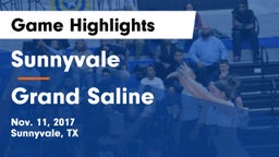 Sunnyvale  vs Grand Saline  Game Highlights - Nov. 11, 2017