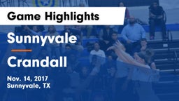 Sunnyvale  vs Crandall  Game Highlights - Nov. 14, 2017