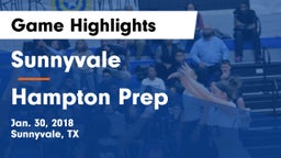 Sunnyvale  vs Hampton Prep  Game Highlights - Jan. 30, 2018