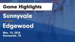 Sunnyvale  vs Edgewood  Game Highlights - Nov. 13, 2018
