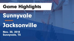 Sunnyvale  vs Jacksonville  Game Highlights - Nov. 30, 2018