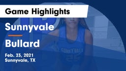 Sunnyvale  vs Bullard  Game Highlights - Feb. 23, 2021