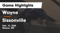 Wayne  vs Sissonville  Game Highlights - Feb. 15, 2020