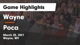 Wayne  vs Poca  Game Highlights - March 20, 2021