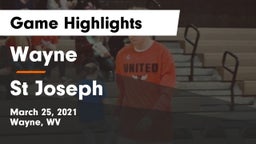 Wayne  vs St Joseph  Game Highlights - March 25, 2021