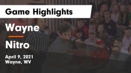 Wayne  vs Nitro  Game Highlights - April 9, 2021