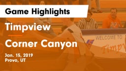Timpview  vs Corner Canyon  Game Highlights - Jan. 15, 2019