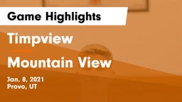 Timpview  vs Mountain View  Game Highlights - Jan. 8, 2021