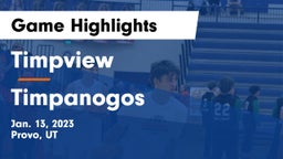 Timpview  vs Timpanogos  Game Highlights - Jan. 13, 2023