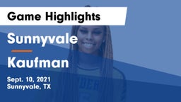 Sunnyvale  vs Kaufman  Game Highlights - Sept. 10, 2021